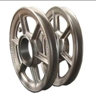 OEM Bagian-bagian penempaan besi stainless steel Aluminium Fly Wheel Pulley