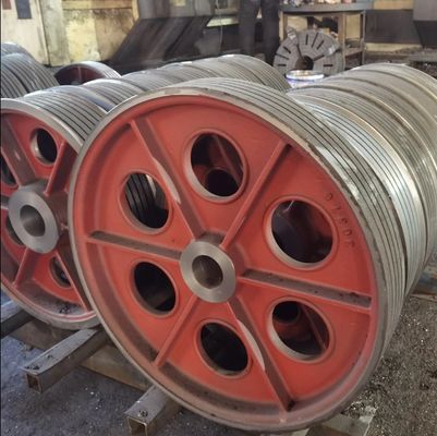 OEM Bagian-bagian penempaan besi stainless steel Aluminium Fly Wheel Pulley