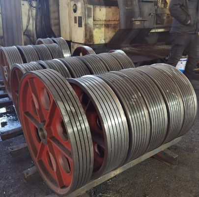 OEM Bagian-bagian penempaan besi stainless steel Aluminium Fly Wheel Pulley