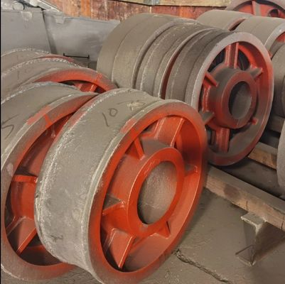 OEM Bagian-bagian penempaan besi stainless steel Aluminium Fly Wheel Pulley